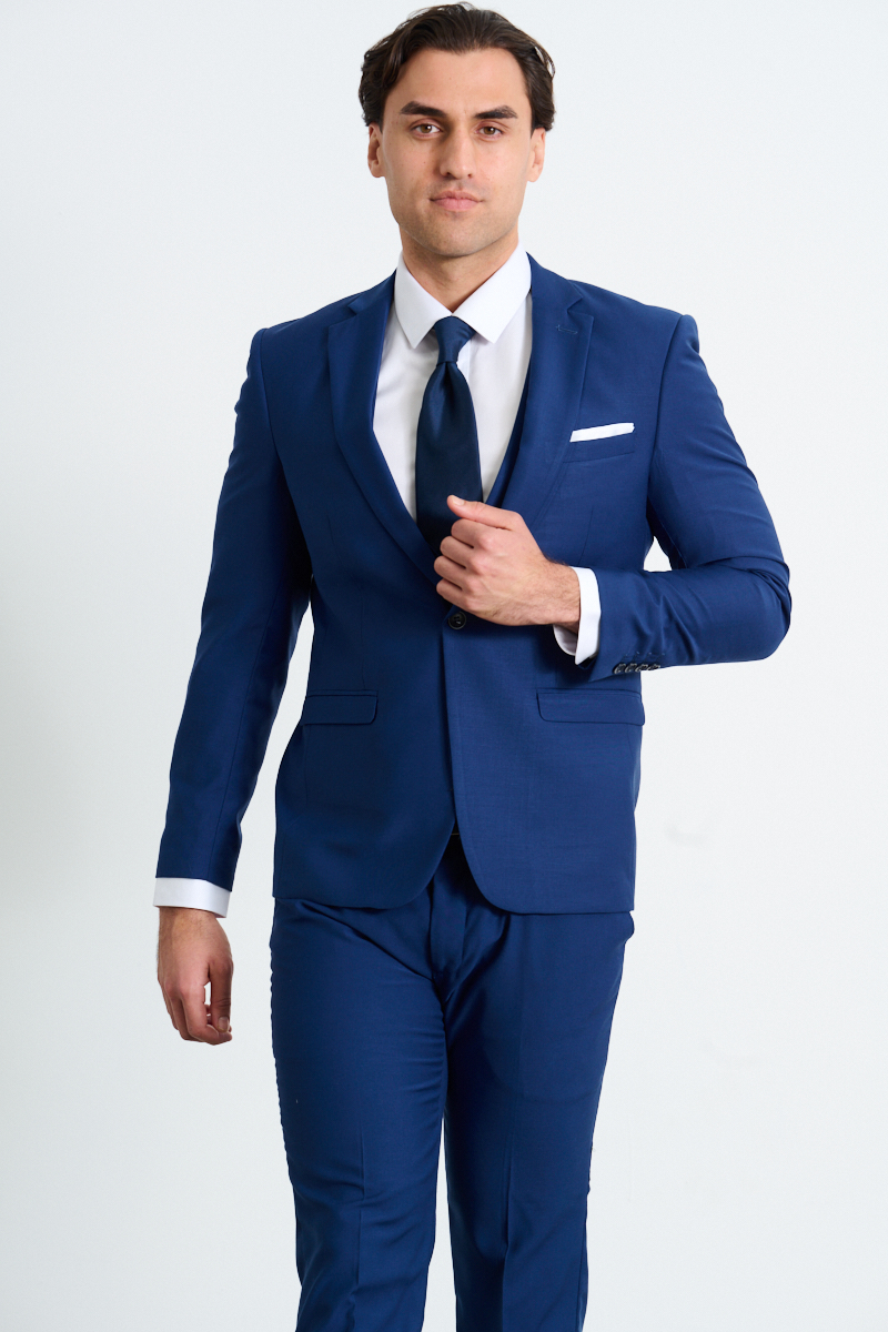 French Blue Suit