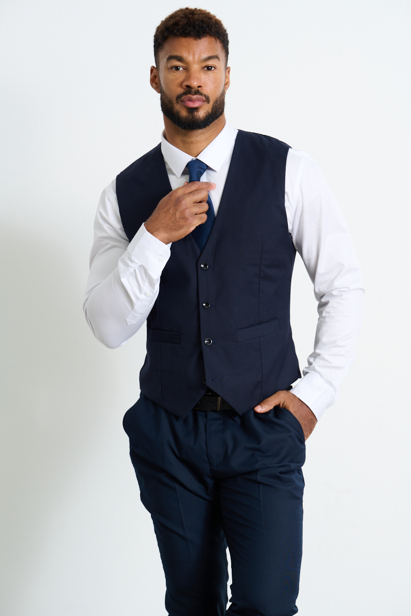 Suitor | Navy Blue Vest - Suitor