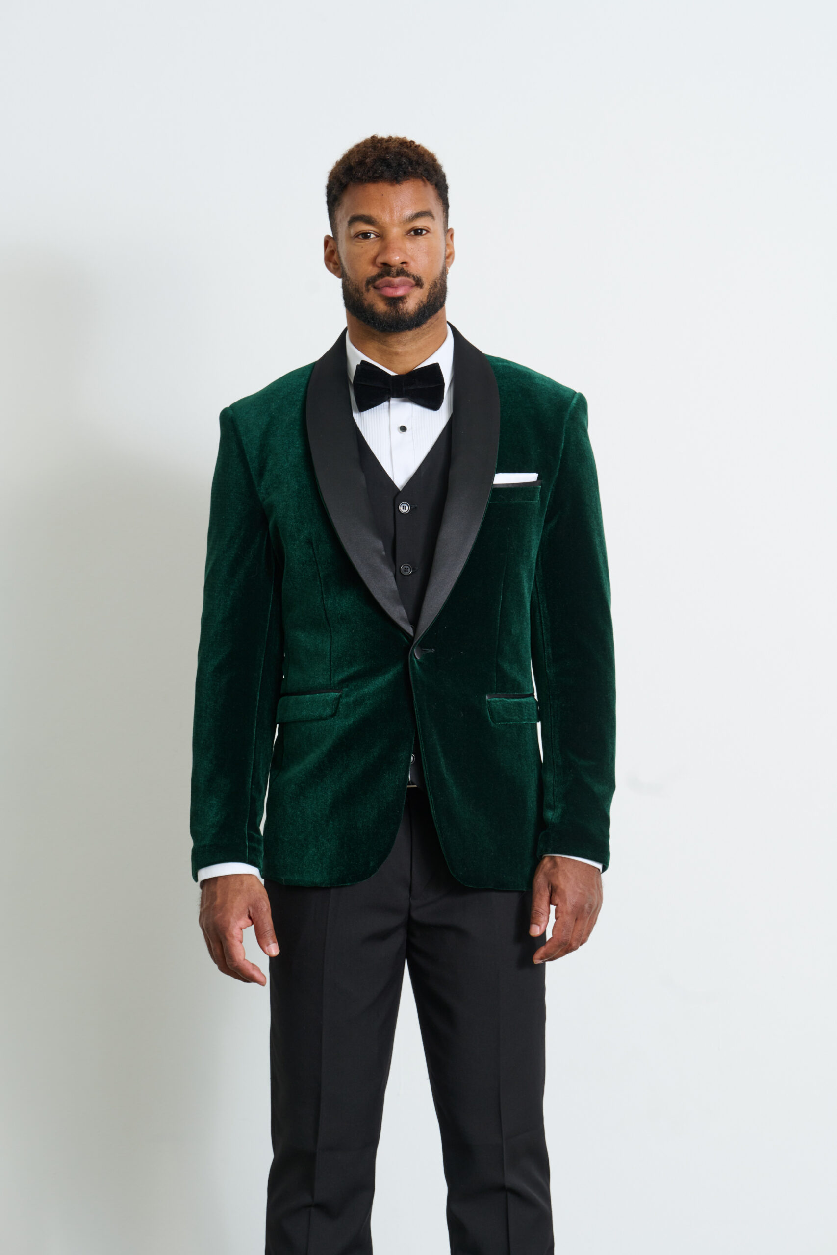 Green Velvet Tuxedo