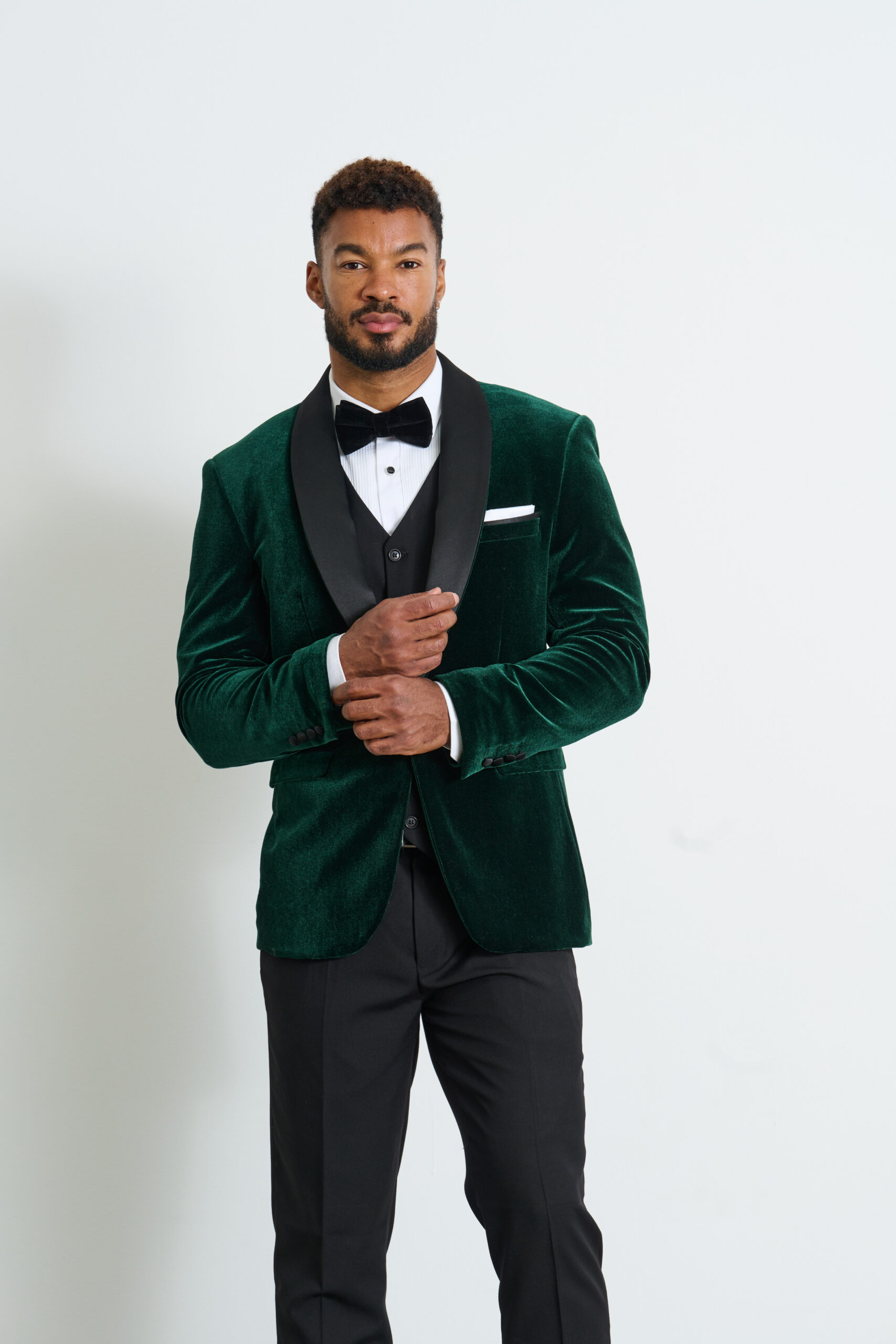 Green Velvet Tuxedo