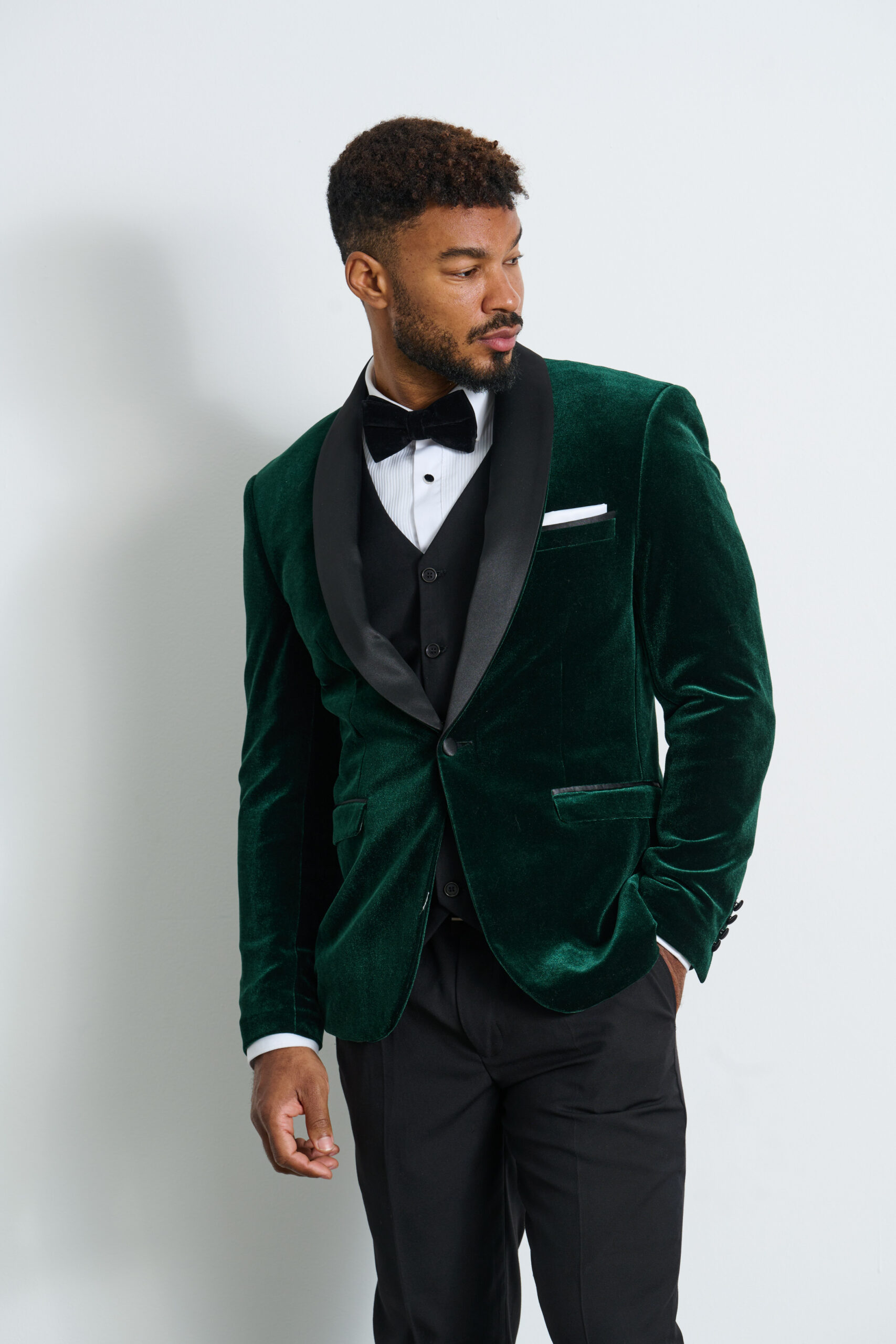 Green Velvet Tuxedo