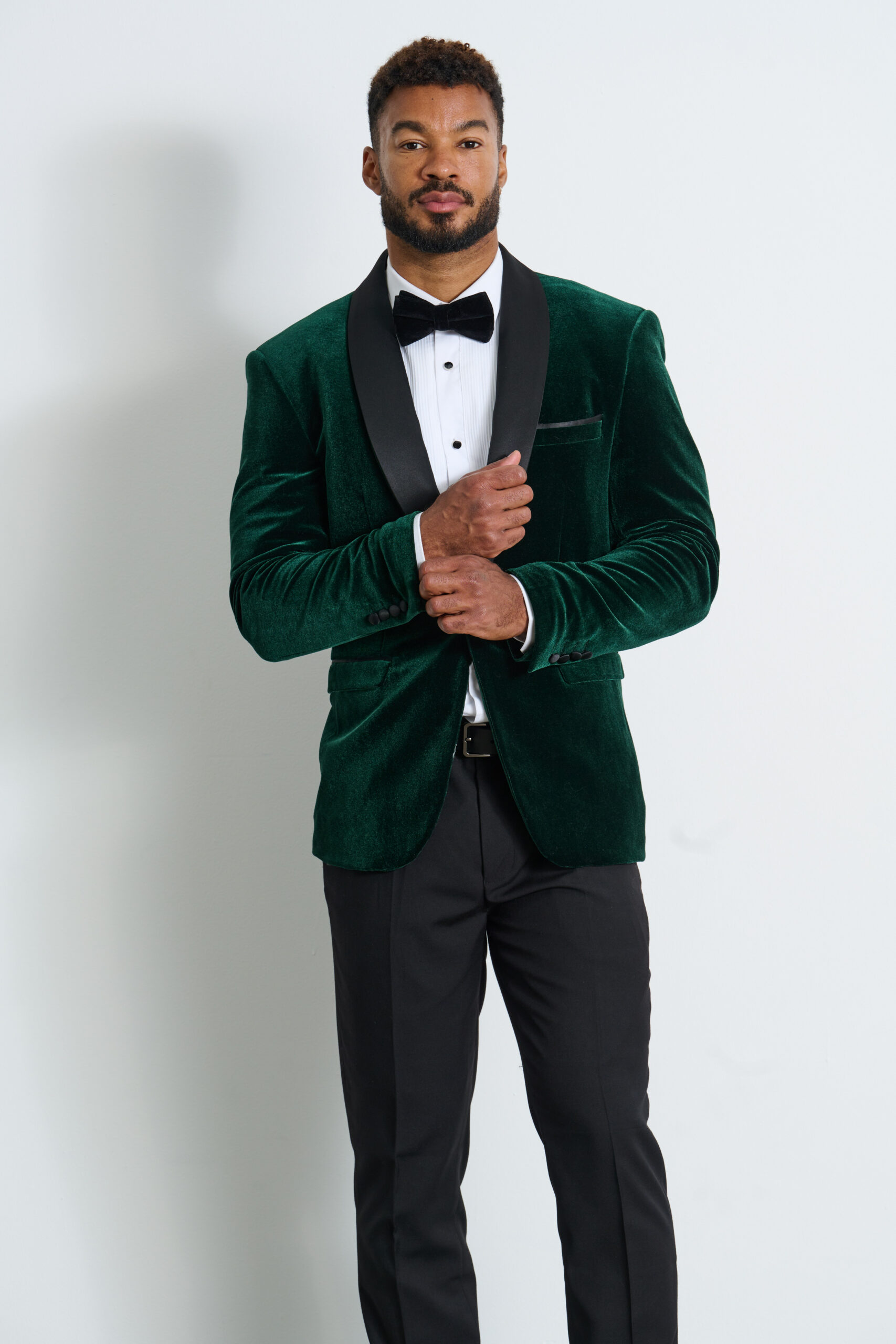 Green Velvet Tuxedo