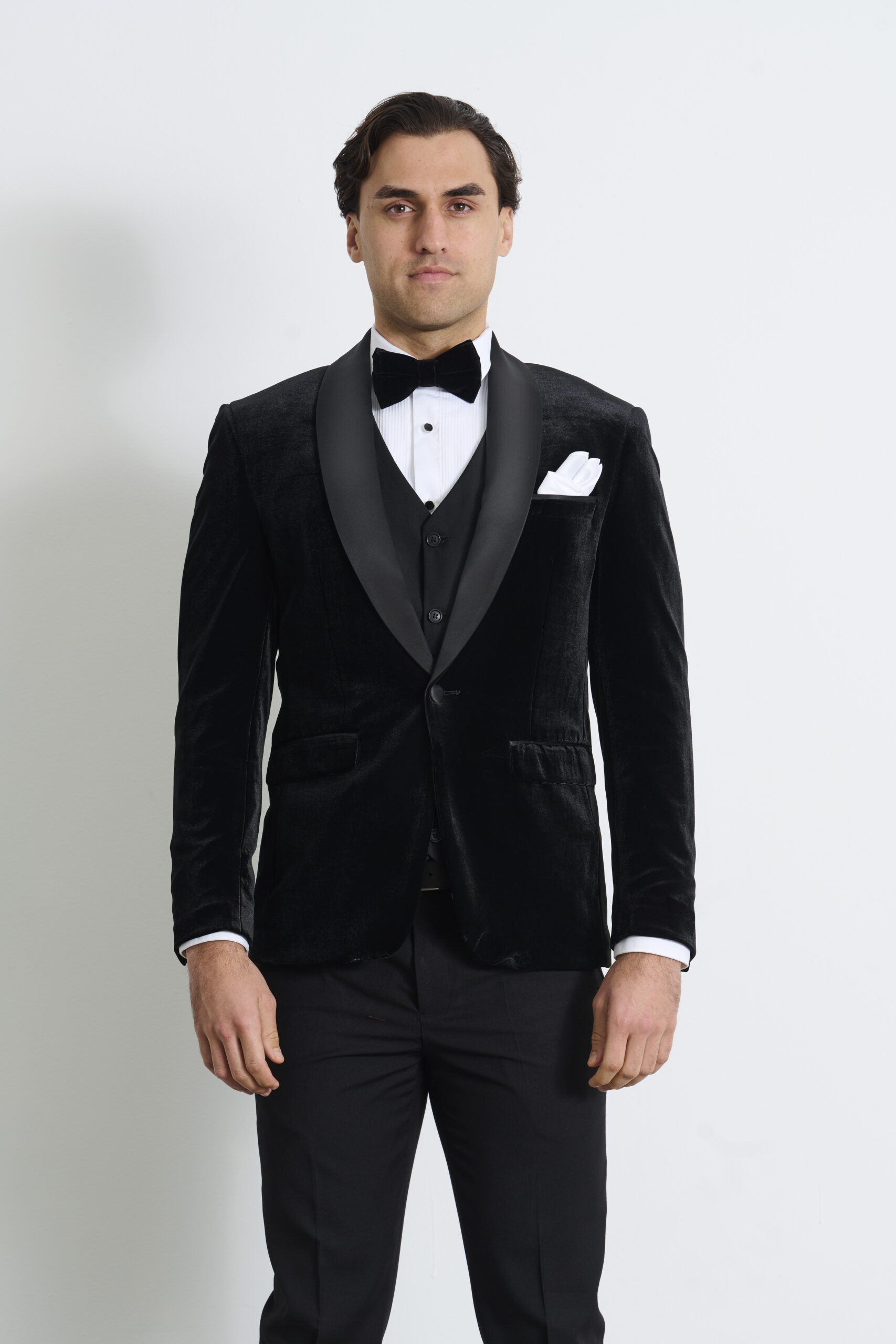 Black Velvet Tuxedo Jacket