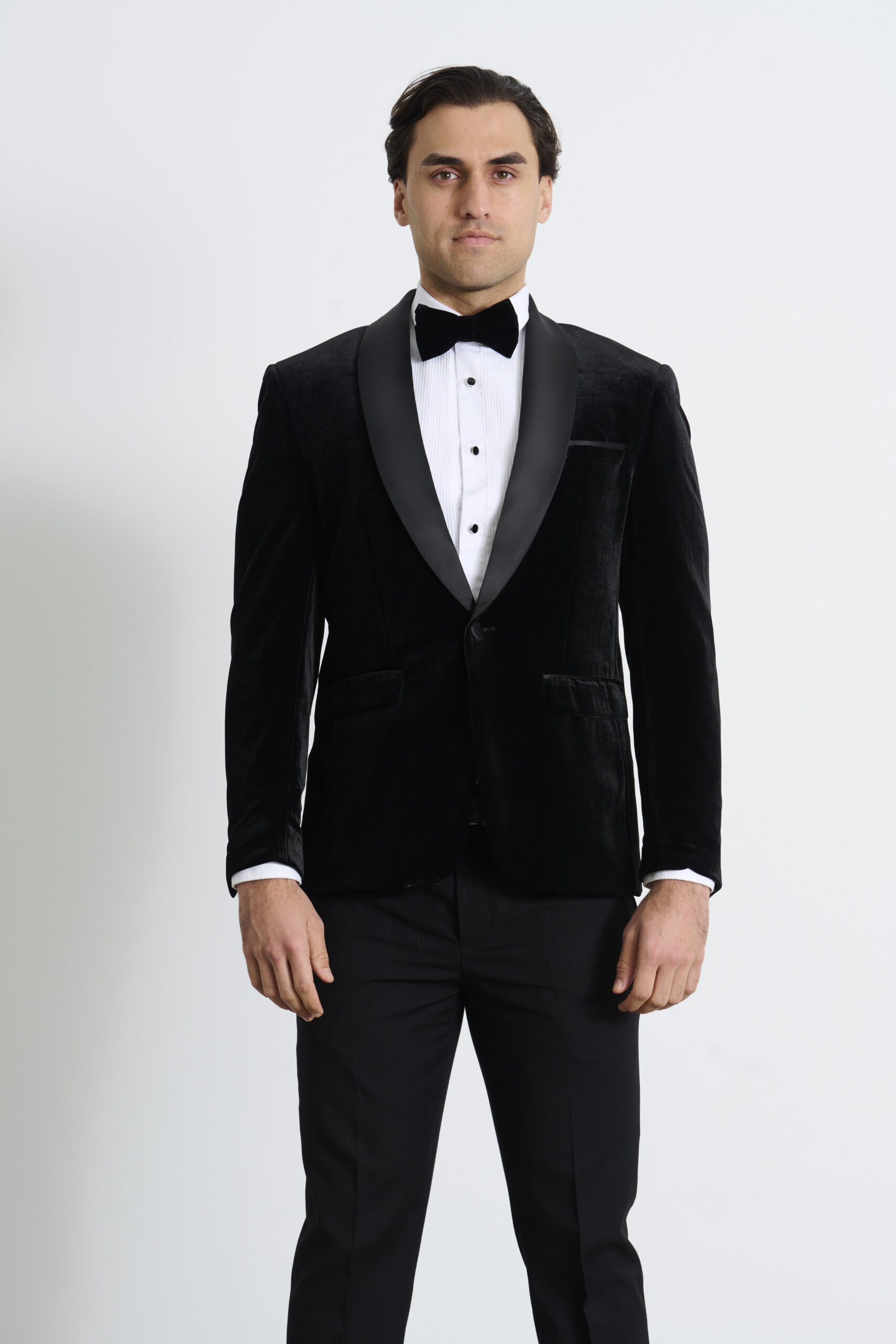 Black Velvet Tuxedo Jacket