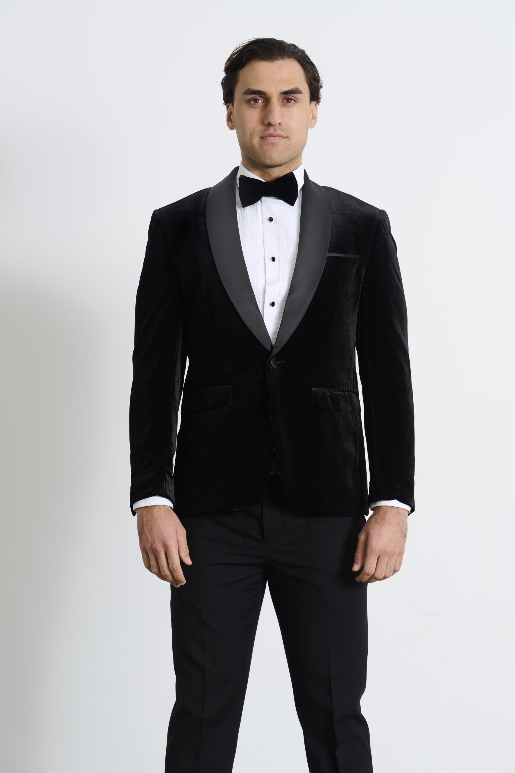 Black Velvet Tuxedo Jacket