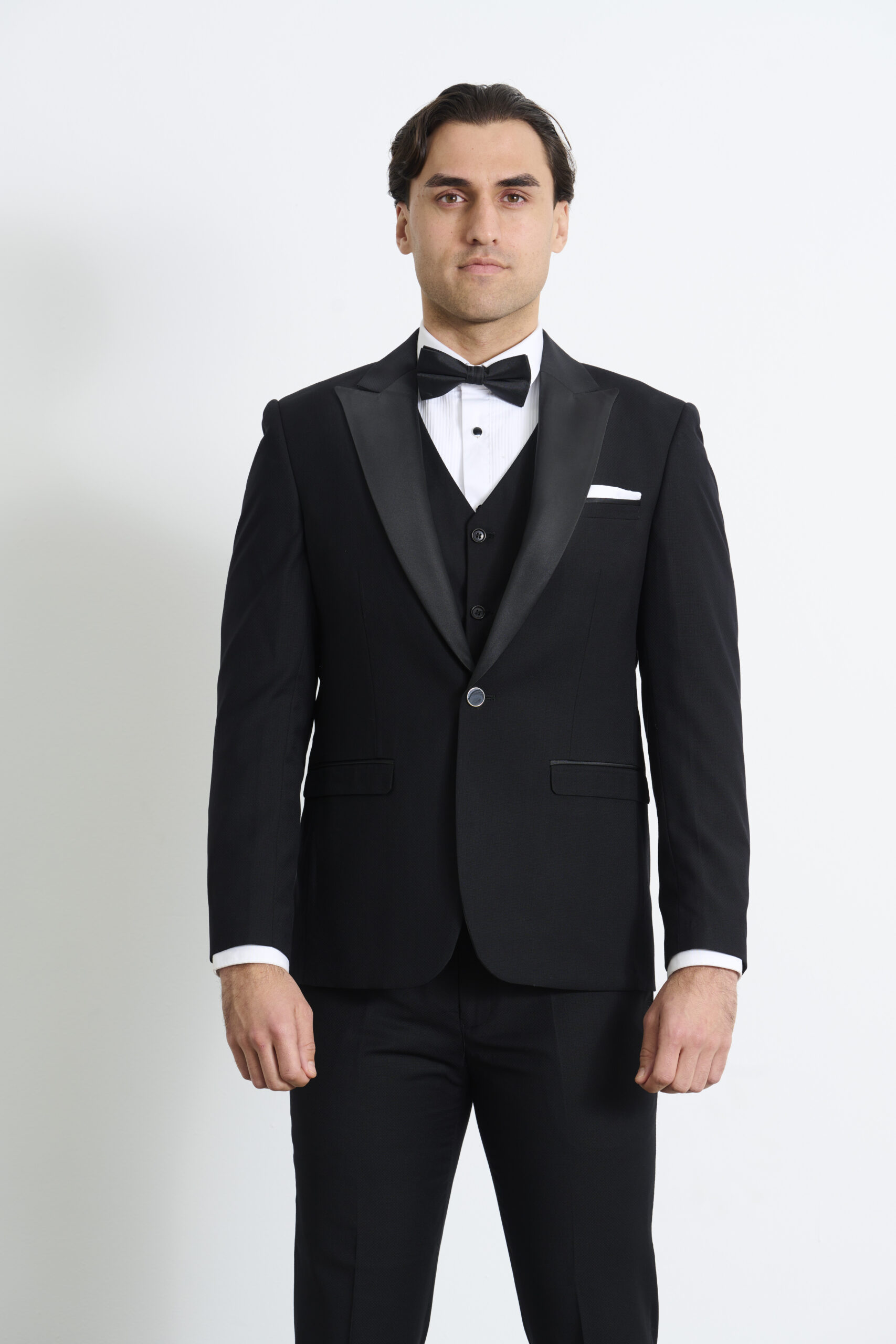 Black Tuxedo Peak Lapel Jacket