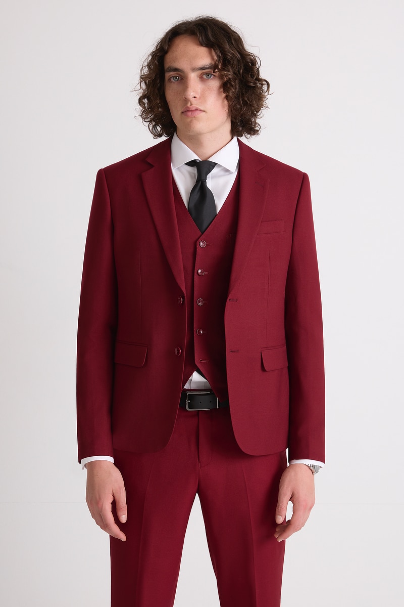 Burgundy Suit Suitor