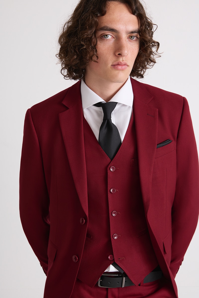 Maroon Suit Jacket