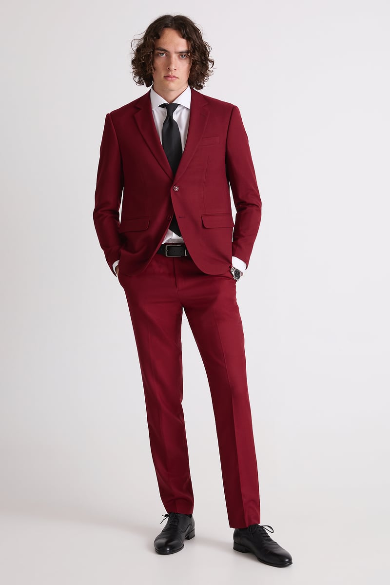 Maroon Suit Jacket Suitor