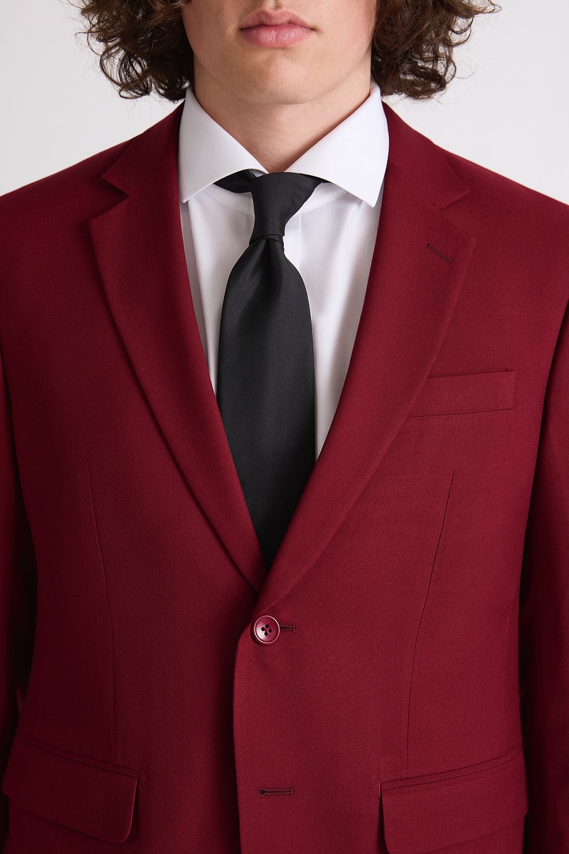 Maroon Suit Jacket Suitor